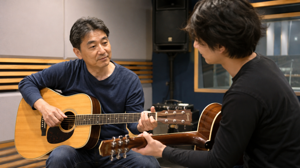 大人になって初めてギターの基本を学ぶ初心者